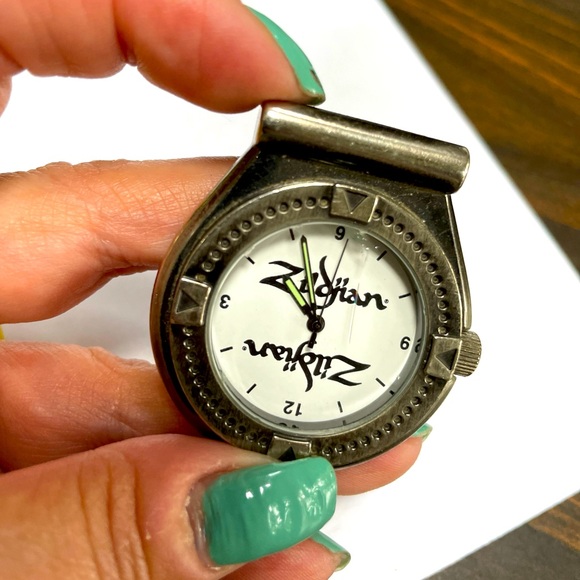 Unisex Zildjian Bezel Pocket Watch RARE collectors piece - Picture 1 of 9